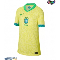 Ženski Nogometni dresi Brazilija Domači Copa America 2024 Kratek Rokav